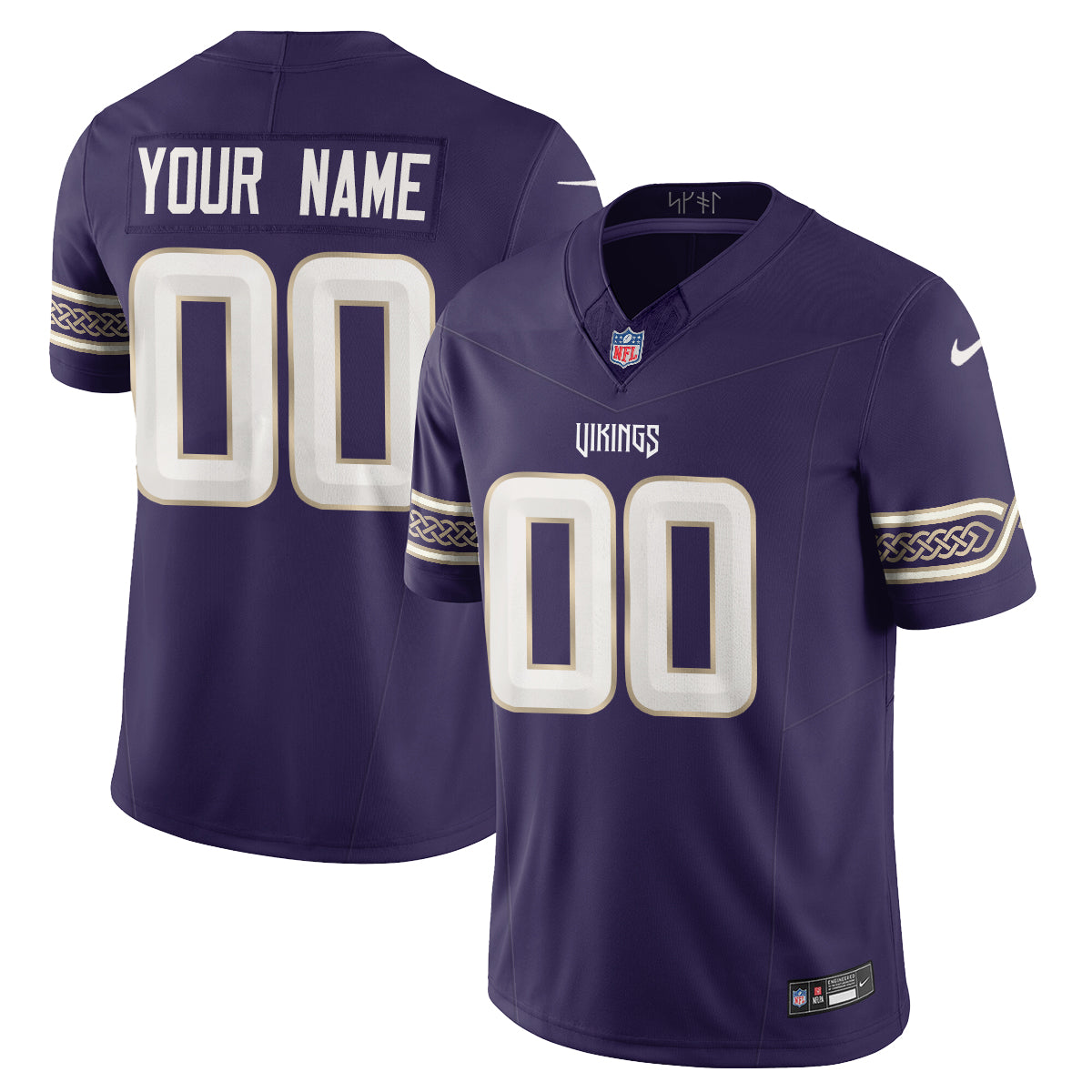 Minnesota Vikings 2026 "Rivalries" Edition Vapor Custom Jersey - Stitched
