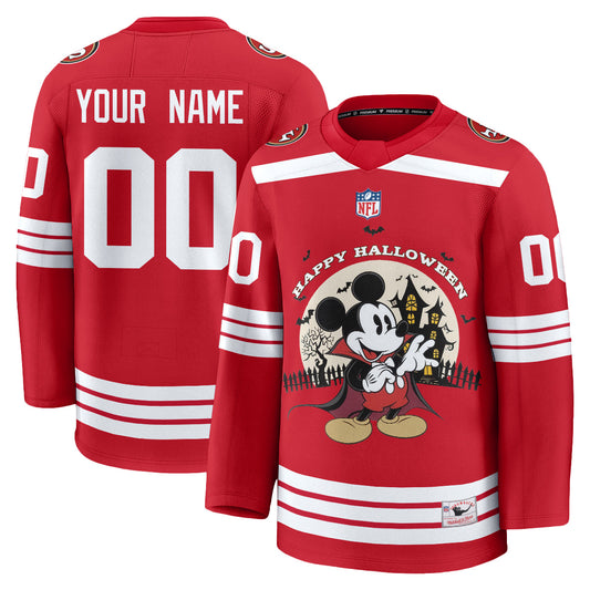 SF x Halloween Cartoon Mouse Edition Custom Hockey Jersey - Printed