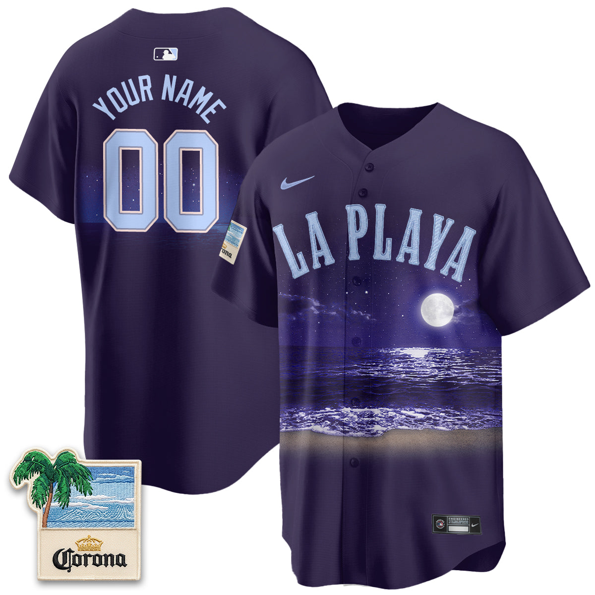 Chicago Cubs Beach Connect "La Playa" Edition Vapor Custom Jersey - Patch Stitched