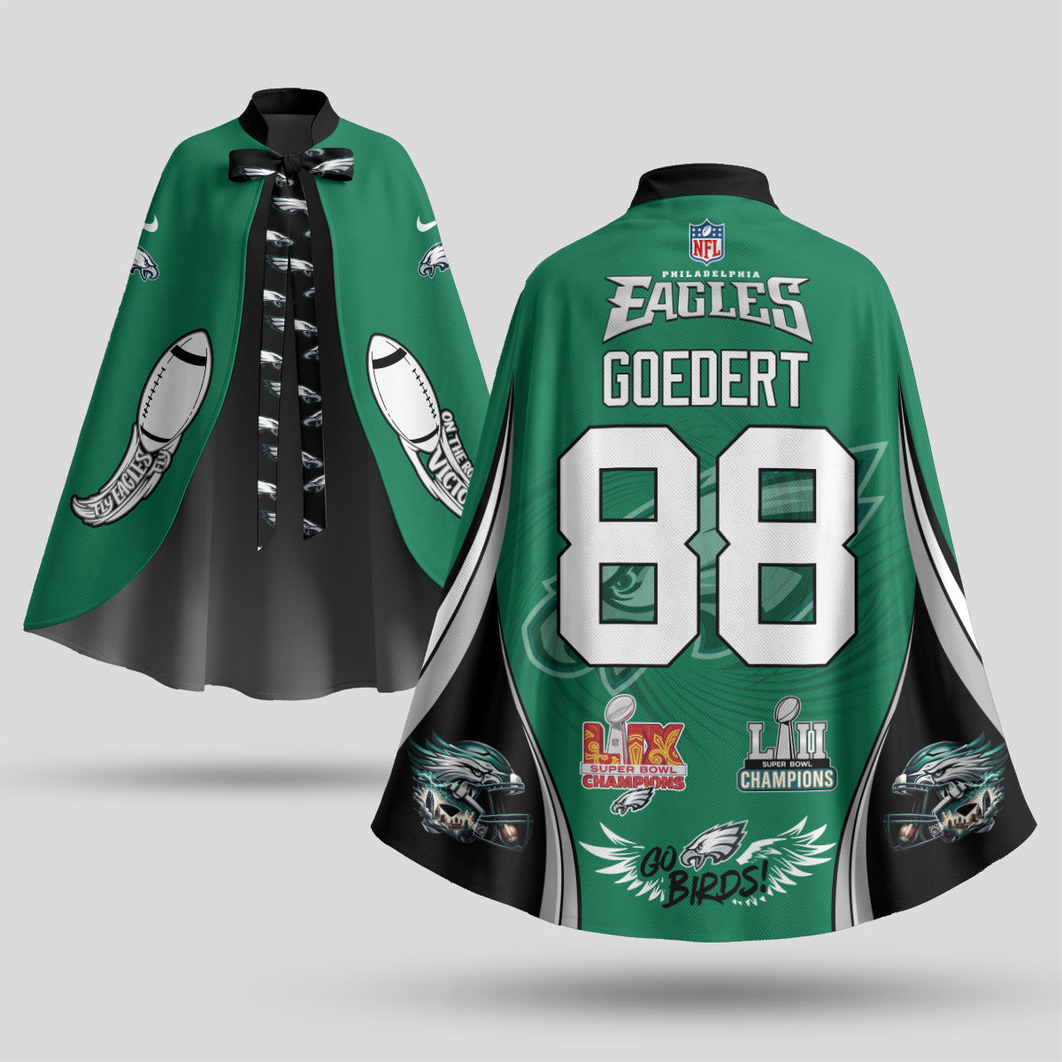 PHI Champions Edition Strap Shawl Cape - Printed
