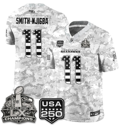 Seattle Seahawks 2026 Salute to Service Edition Vapor Jersey - Stitched