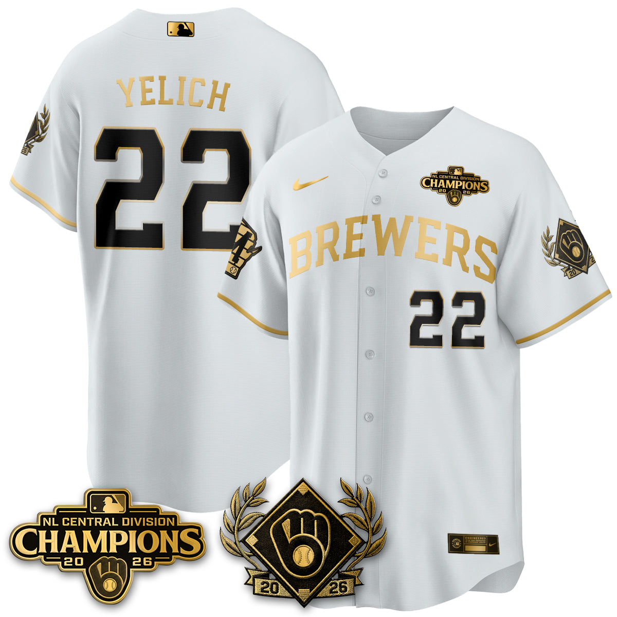 MIL 2026 NL Division Champs Vapor Jersey - Stitched