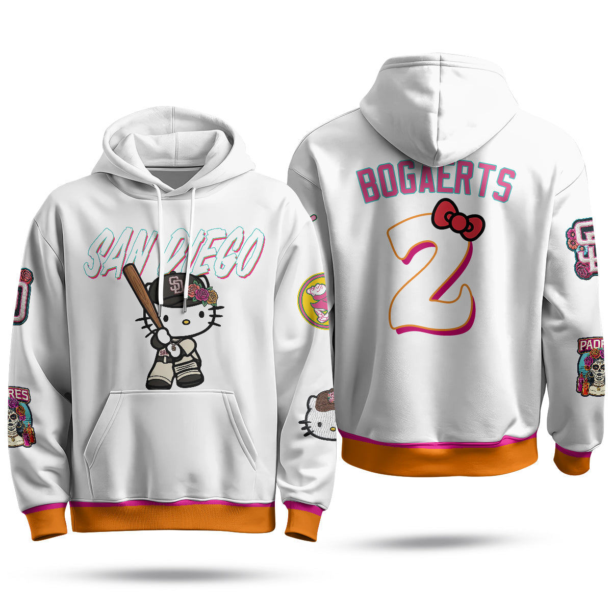 San Diego Padres x Meow KT Hoodie - Stitched