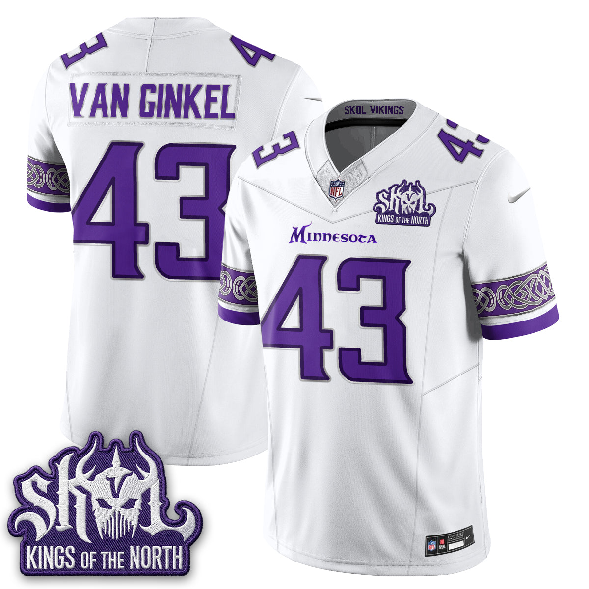 MIN Fangear Edition Warrior Skol Patch Vapor Jersey - Stitched