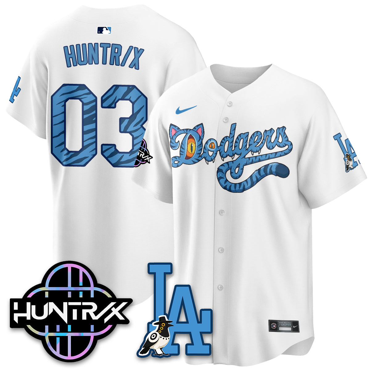 Los Angeles Dodgers x K-Pop Demon Hunters 2026 Vapor Jersey - Stitched