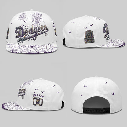 Los Angeles Dodgers Nightmare Personalized Snapback Cap - Printed