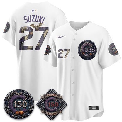 Chicago Cubs Nightmare Edition Vapor Limited Jersey - Printed