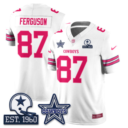 DAL Breast Cancer Awareness Edition Vapor Jersey - Stitched