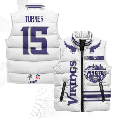 MIN Twin City Puffer Vest - Printed