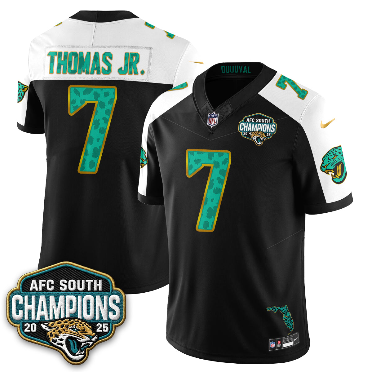 Jacksonville Jaguars Fangear Edition Vapor Jersey - Stitched
