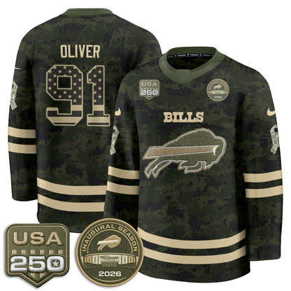 BUF 2026 Salute To Service Edition Hockey Jersey - Printed