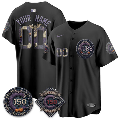 Chicago Cubs Nightmare Edition Vapor Limited Custom Jersey - Printed