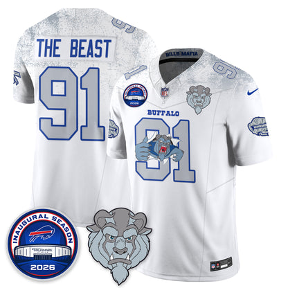 Buffalo Bills x Hairy Blue Beast Edition Vapor Jersey - Stitched