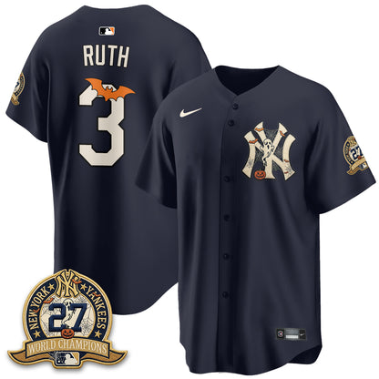 New York Yankees Halloween 2026 Vapor Limited Jersey - Stitched