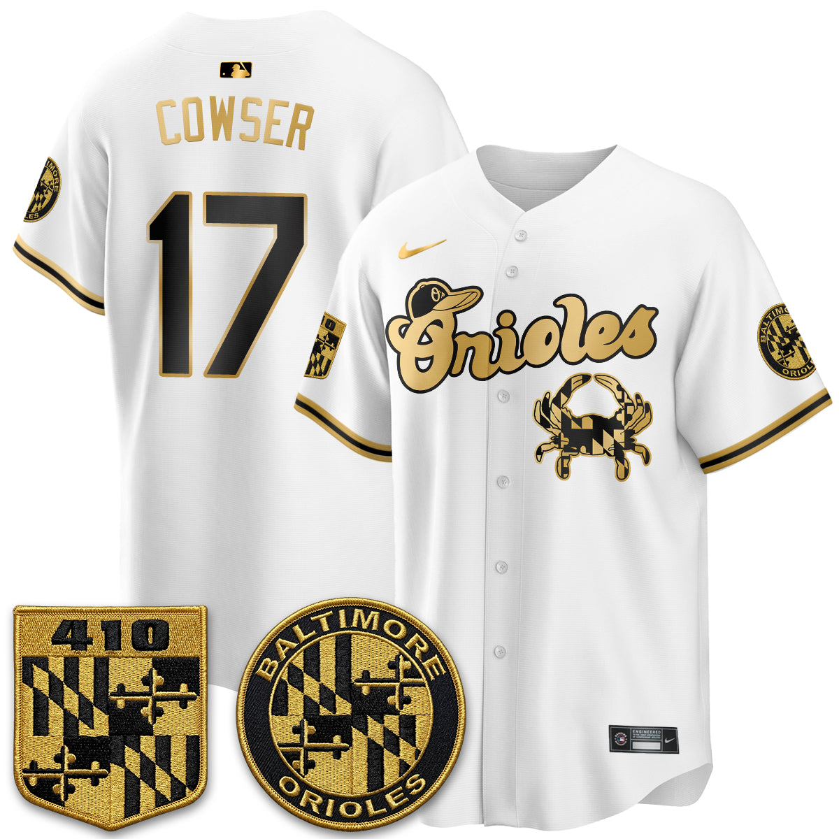 Baltimore Orioles Maryland Flag Vapor Limited Jersey - Stitched