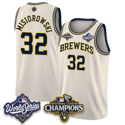 MIL 2026 NL Champions Basketball Jersey - Stitched