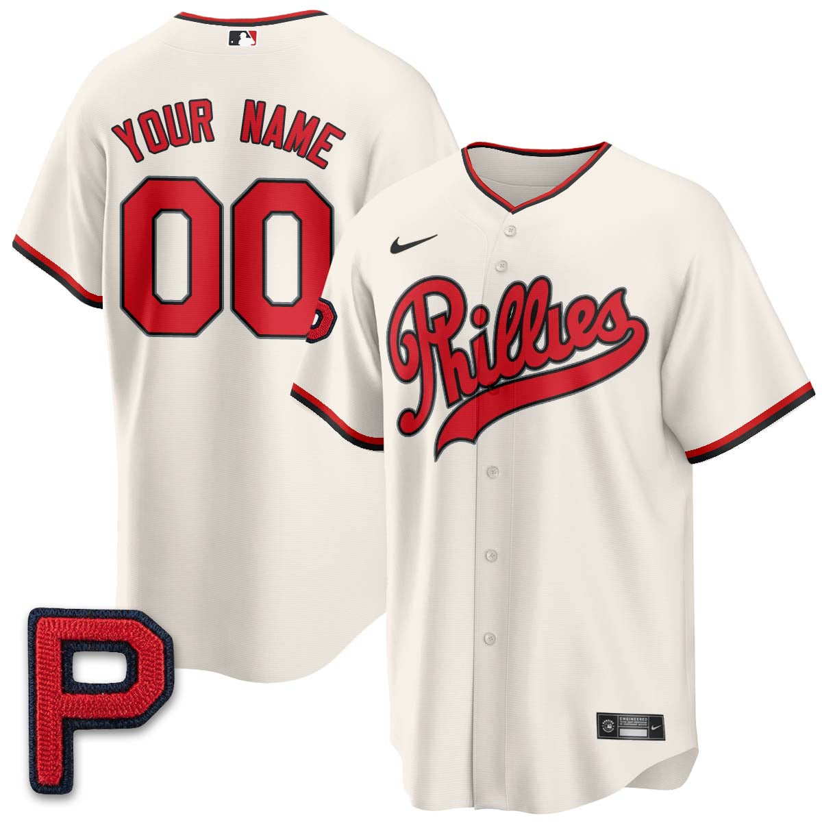 Philadelphia Phillies 2026 Field of Dreams Stadium Vapor Custom Jersey V2 - Stitched