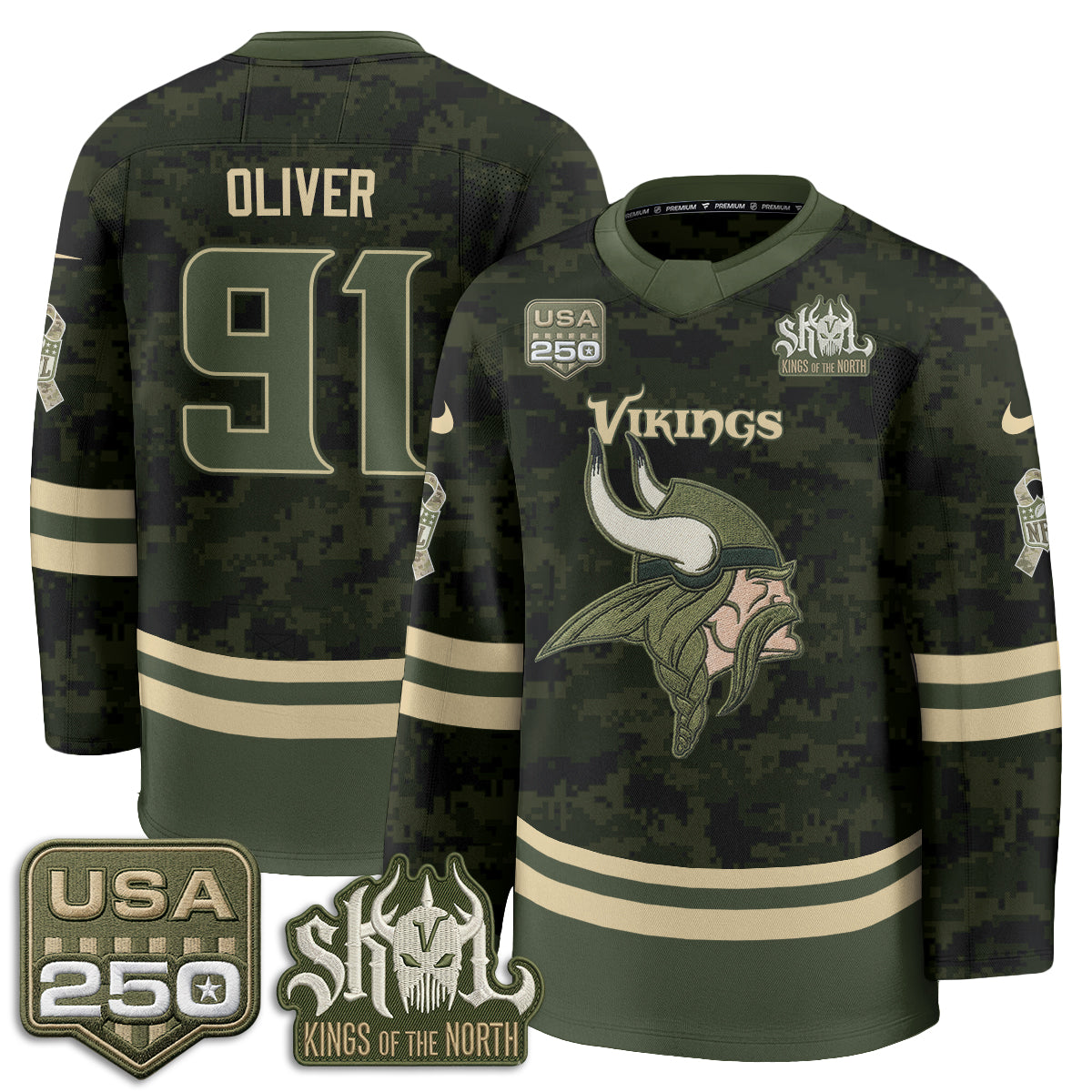 MIN 2026 Salute To Service Edition Hockey Jersey - Printed