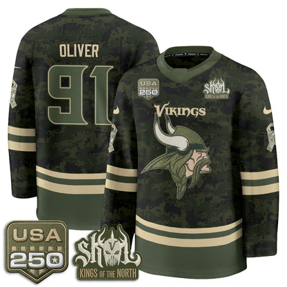 MIN 2026 Salute To Service Edition Hockey Jersey - Printed