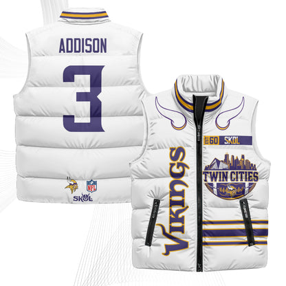 MIN Twin City Puffer Vest - Printed