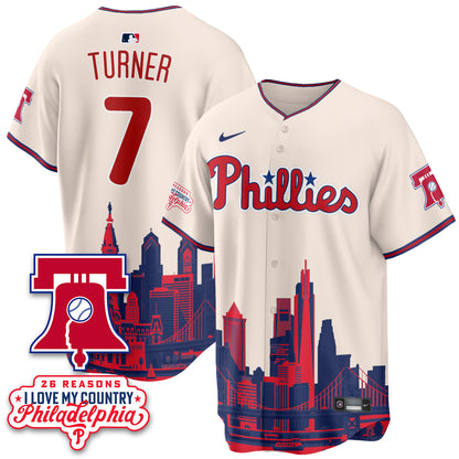 Philadelphia Phillies "26 Reasons I Love My Country" Edition Vapor Jersey - Stitched