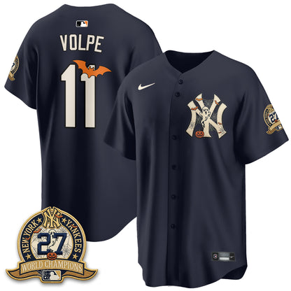 New York Yankees Halloween 2026 Vapor Limited Jersey - Stitched