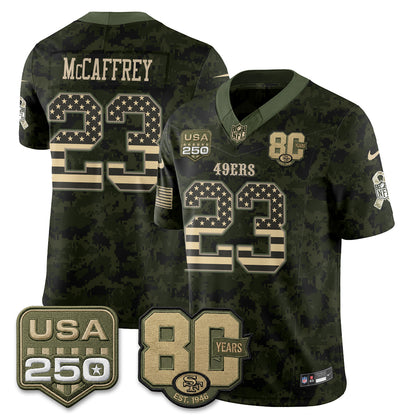 San Francisco 49ers 2026 Salute to Service Edition Vapor Jersey - Stitched