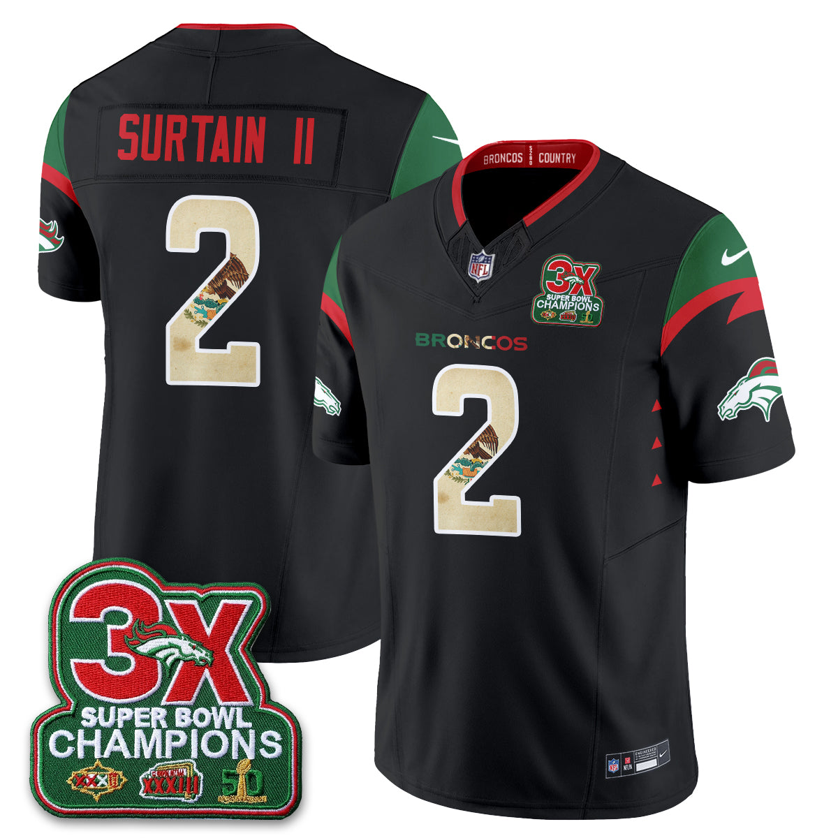 DEN Mexico Edition Vapor Jersey - Stitched