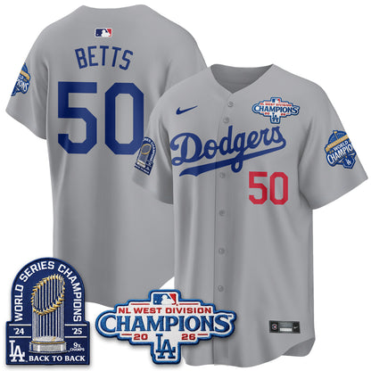LAD 2026 NL West Champs Vapor Jersey- Stitched
