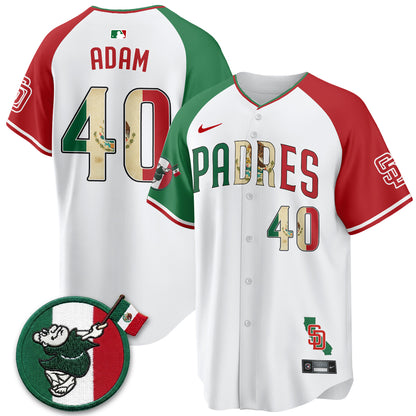 San Diego Padres Mexico Style Vapor Jersey - Stitched
