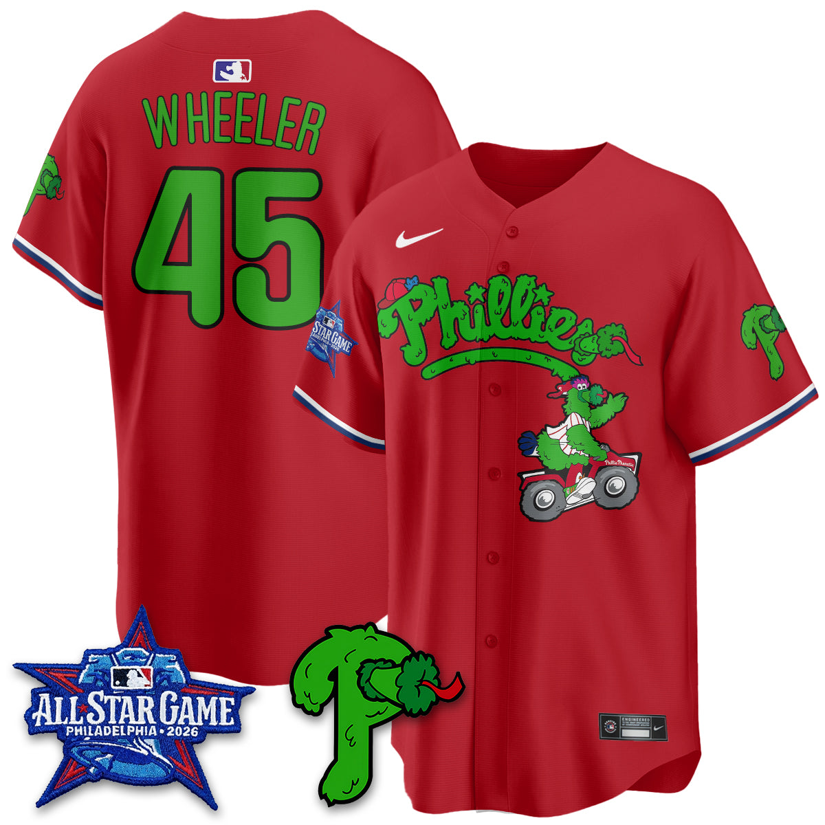Philadelphia Phillies Phanatic Vapor Limited Jersey V2- Stitched