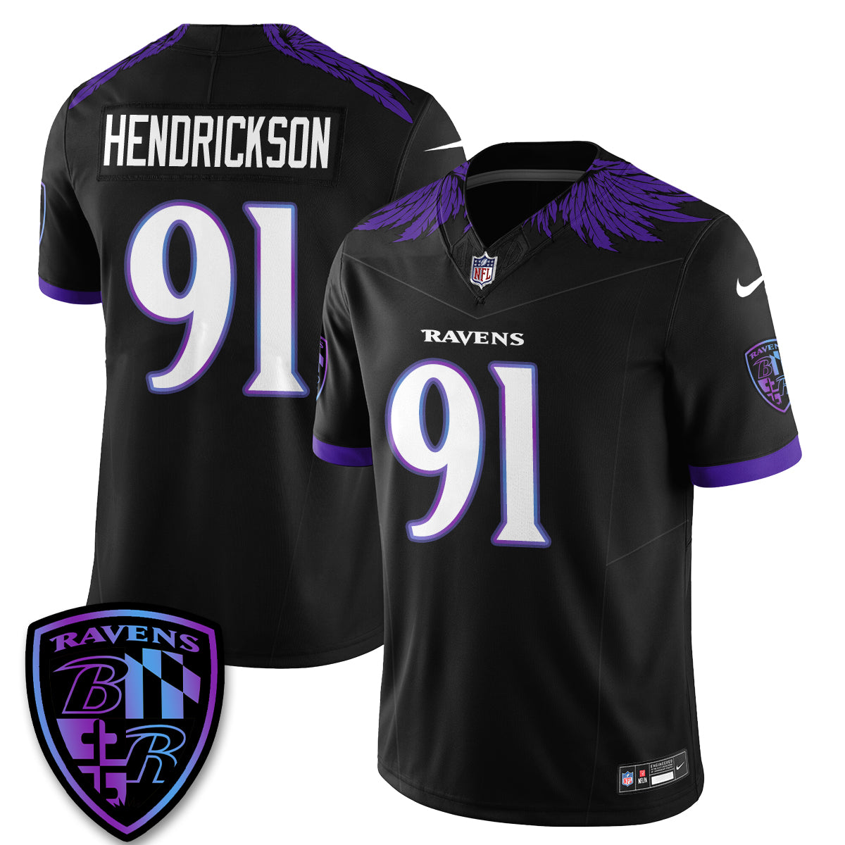 Baltimore Ravens Halloween Edition Vapor Jersey - Stitched