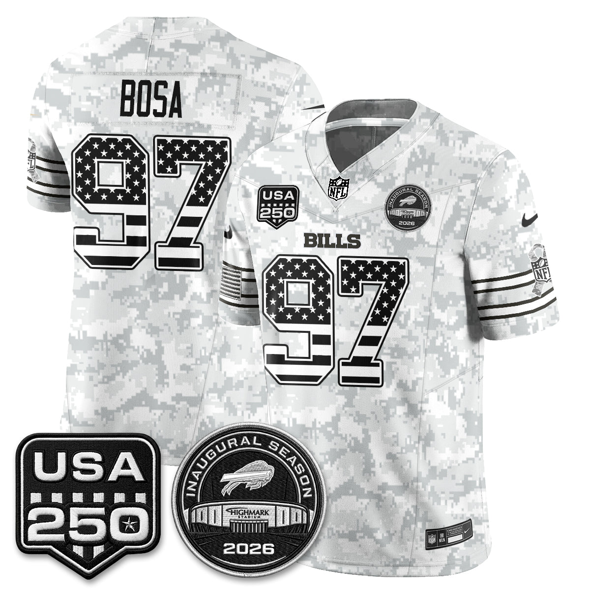 BUF 2026 Salute to Service Edition Vapor Jersey - Stitched