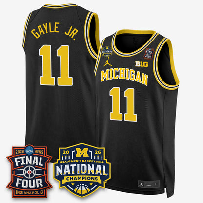 MICH 2026 NCAA Men's Basketball Champions Limited Jersey - All Stitched