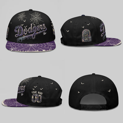 Los Angeles Dodgers Nightmare Personalized Snapback Cap - Printed