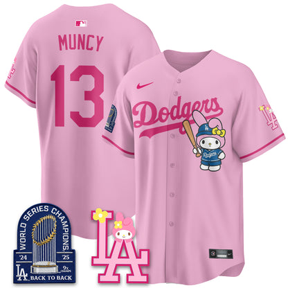 Los Angeles Dodgers My Melody Edition Vapor Jersey - Stitched