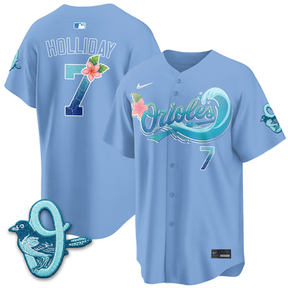 Baltimore Orioles Aloha Spirit Vapor Premier Jersey - Stitched