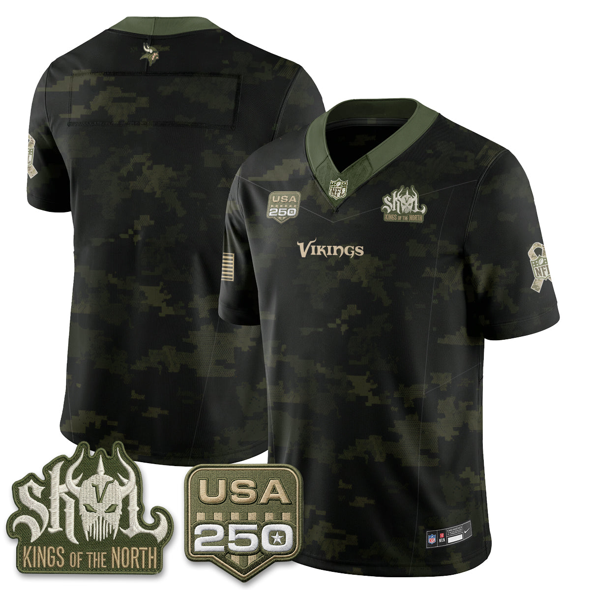 MIN 2026 Salute to Service Edition Vapor Jersey - Stitched