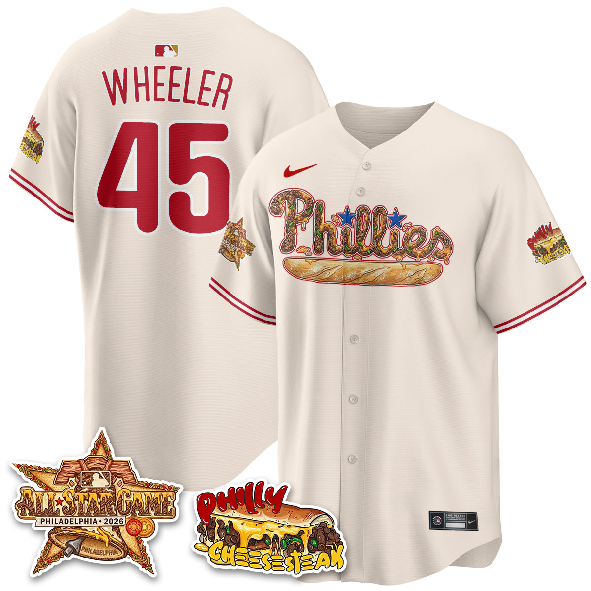 Philadelphia Phillies Cheesesteak Edition Vapor Limited Jersey - Stitched