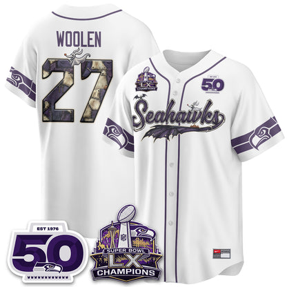 Seattle Seahawks 2026 Nightmare Edition Vapor Baseball Jersey - Stitched