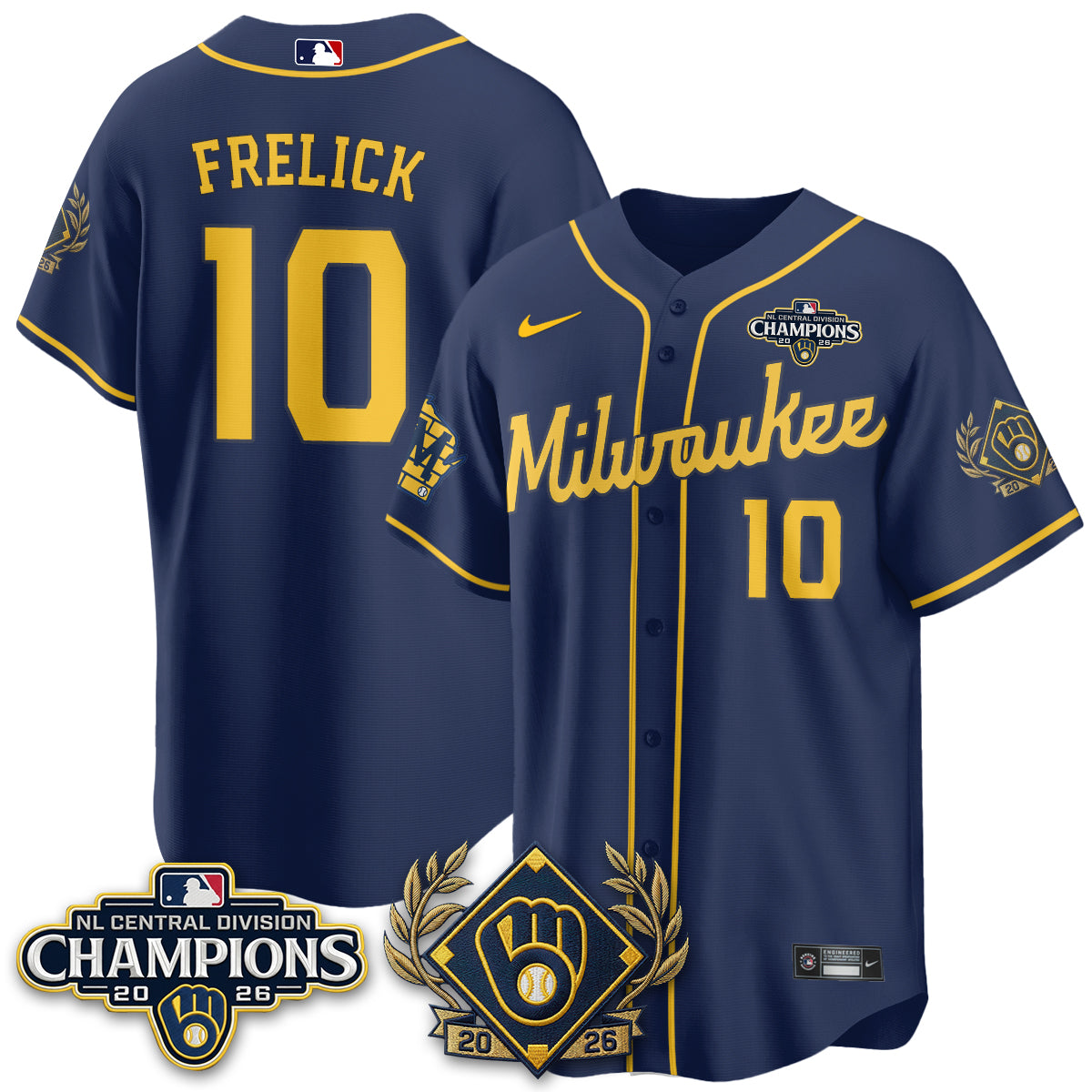 MIL 2026 NL Division Champs Vapor Jersey - Stitched