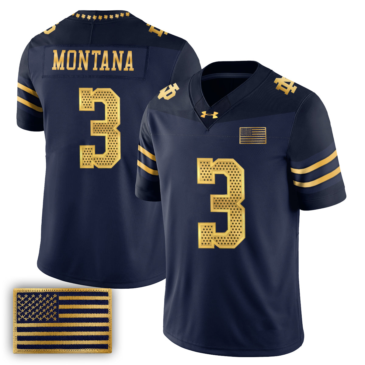 Notre Dame Fighting Irish 2026 Shamrock Series Football Vapor Jersey - Stitched