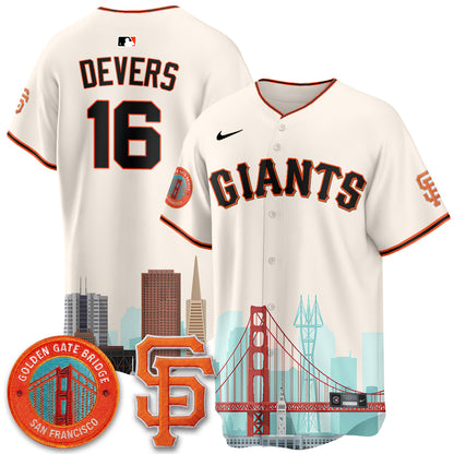 San Francisco Giants SF City Edition Vapor Jersey - Stitched