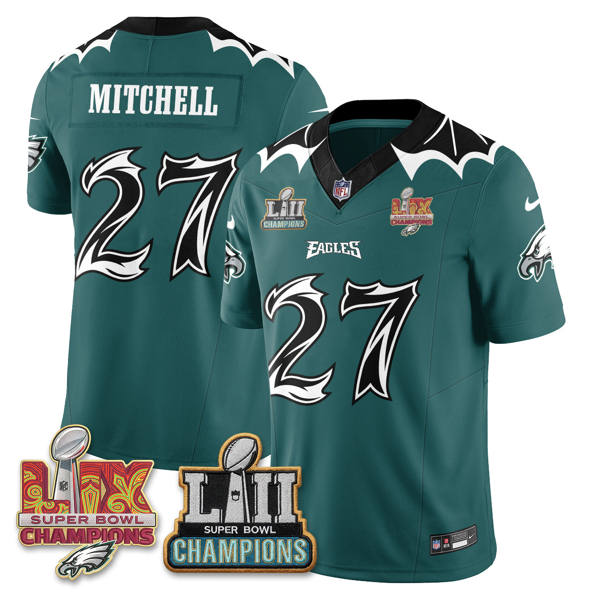 Philadelphia Eagles x Bat Edition Vapor Jersey - Stitched