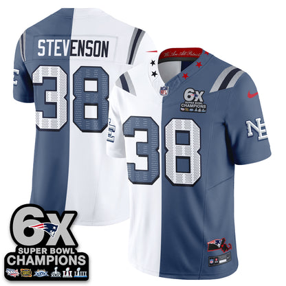 NE Rivalries Split Edition Vapor Jersey - Stitched