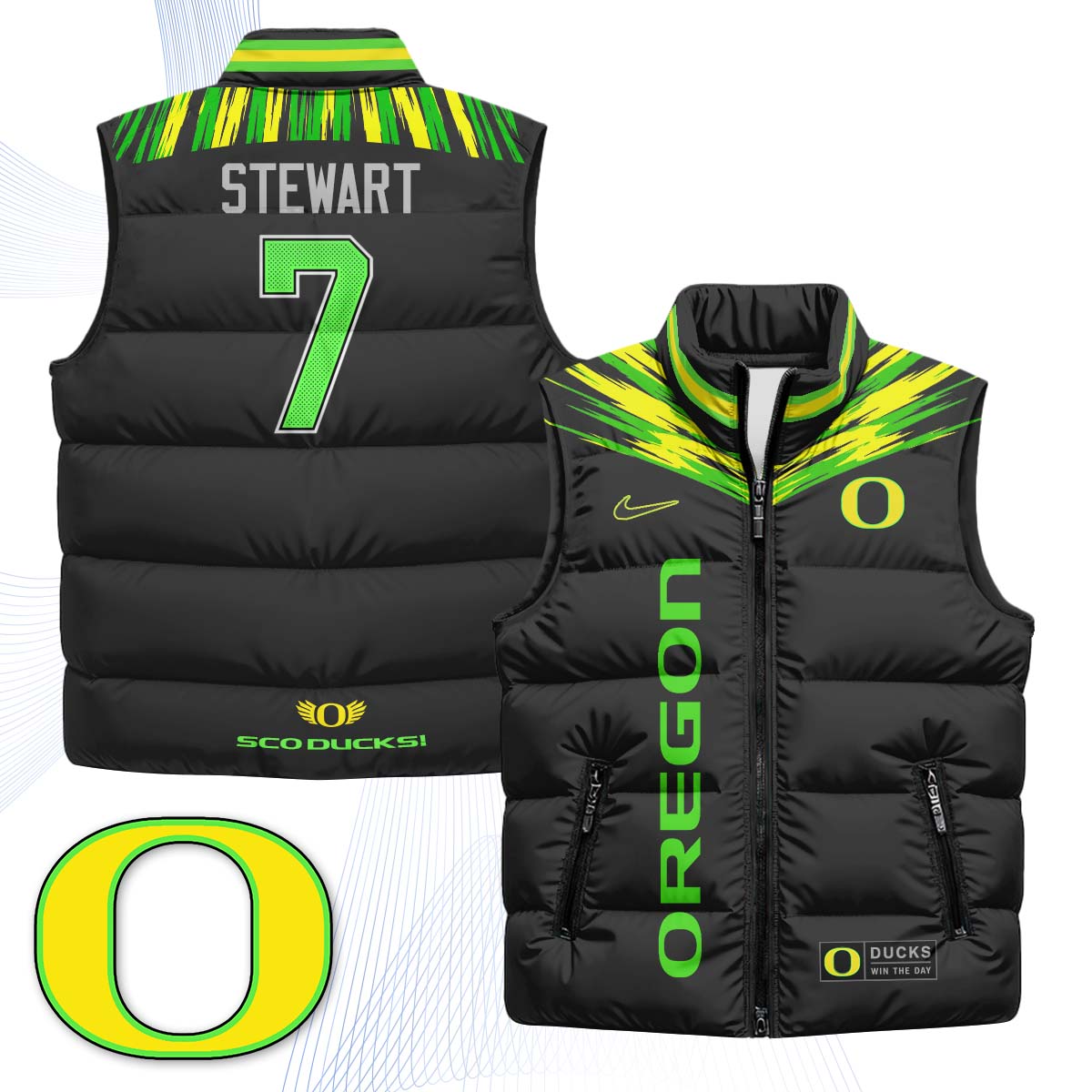 ORE "Origin of Speed" Puffer Vest - Printed