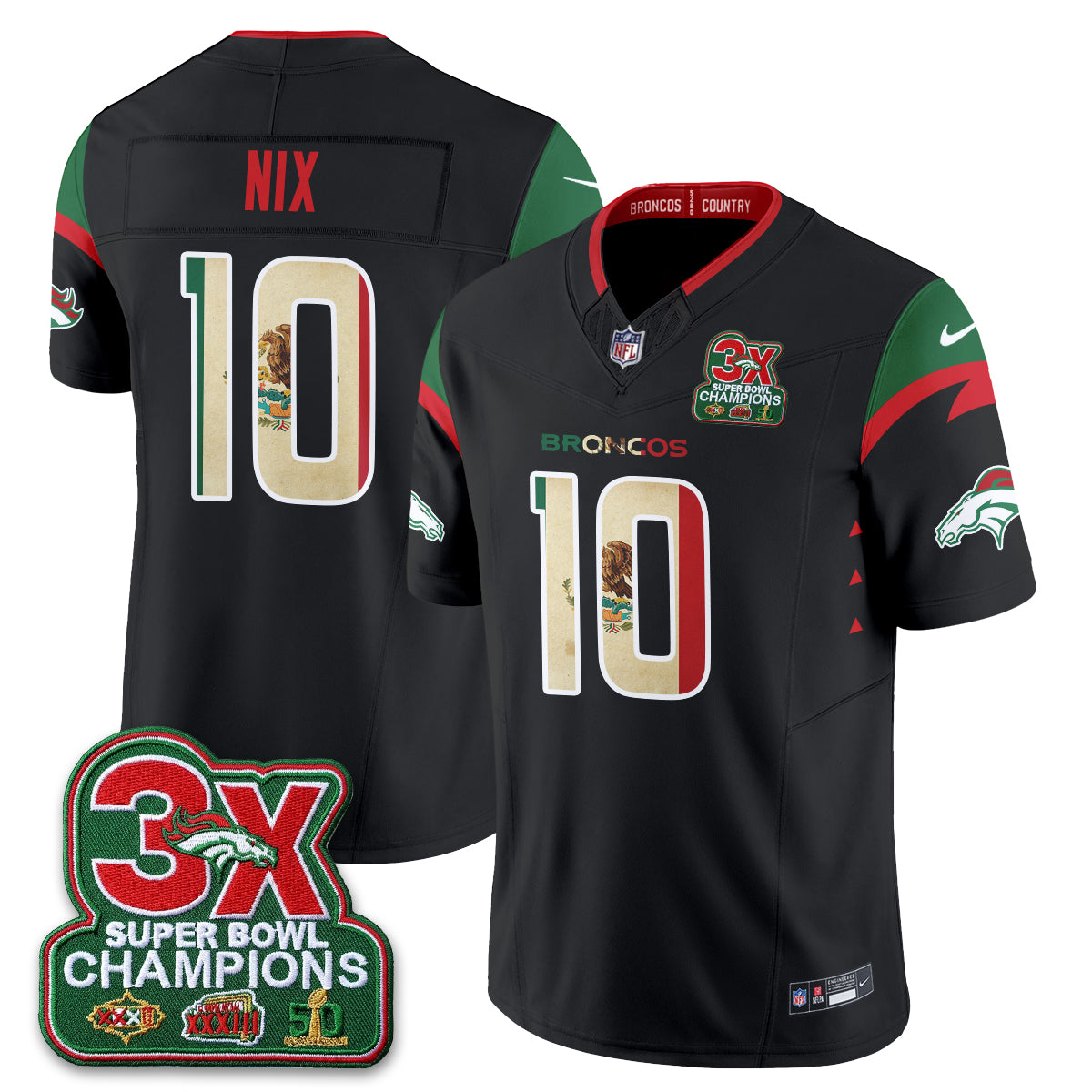 DEN Mexico Edition Vapor Jersey - Stitched