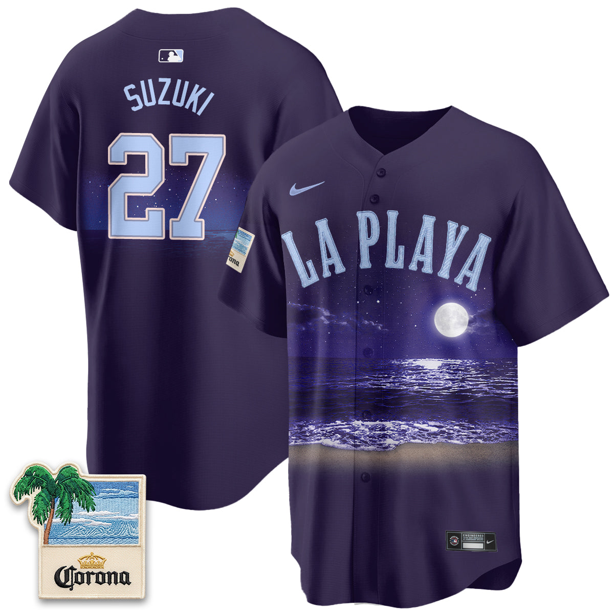 Chicago Cubs Beach Connect "La Playa" Edition Vapor Jersey - Patch Stitched