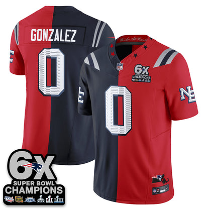NE Rivalries Split Edition Vapor Jersey - Stitched
