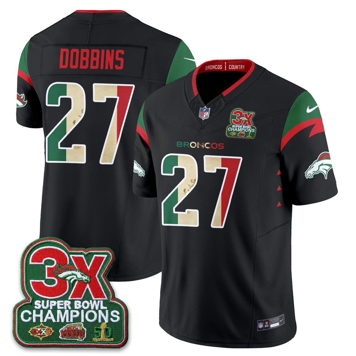 DEN Mexico Edition Vapor Jersey - Stitched